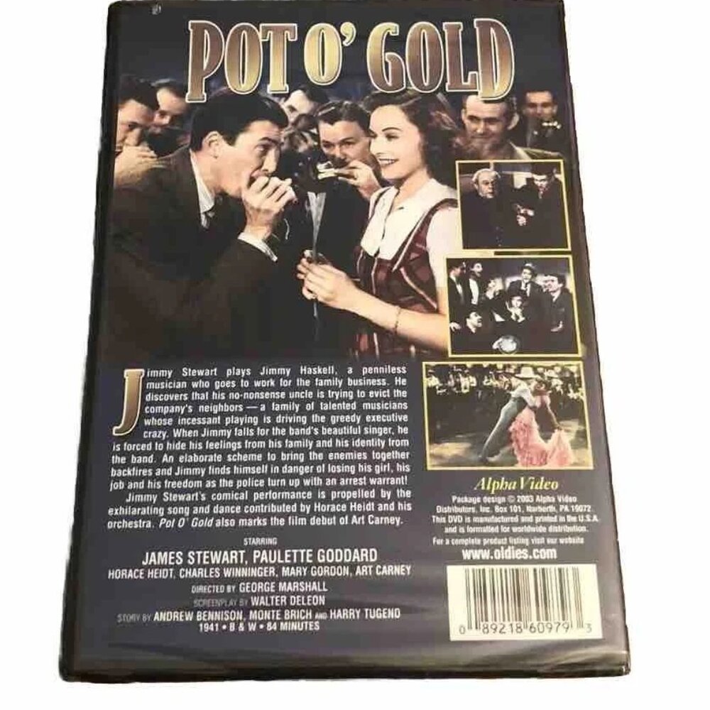 Pot o' Gold DVD James Stewart, Paulette Goddard, George Marshall Vintage Movie - Picture 5 of 5